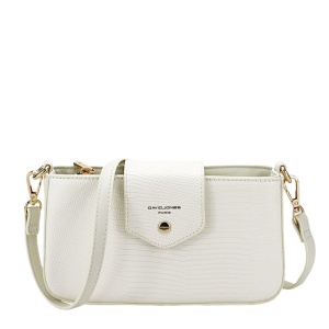 Geanta mica alba David Jones Paris CM6773A 14