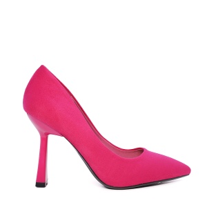 Pantofi stiletto femei Solo Donna fuchsia cu toc asimetric 1167DP2610VFU - Img 1