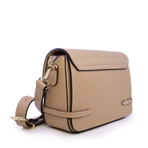 Poșetă crossbody femei Luca di Gioia taupe din piele 144POSP3384TA - Img 2