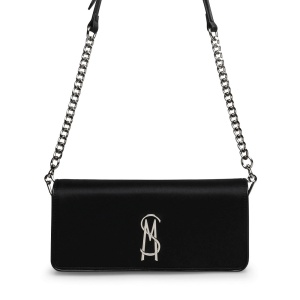 Poșetă plic femei Steve Madden neagră din satin 1666PLSBVEX-SN - Img 1
