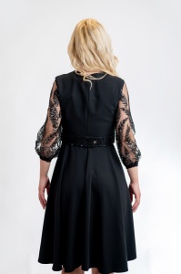 Rochie Dama Eleganta Sofi Negru - Img 5