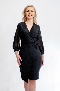 Rochie Dama Jojo Negru - Img 4