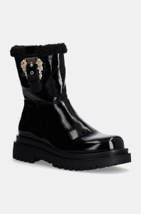 Versace Jeans Couture botine Drew femei, culoarea negru, cu platforma, 77VA3S69 ZS866 899