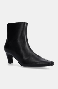Bianco botine BIACLARA femei, culoarea negru, cu toc drept, izolare usoara, 11261452