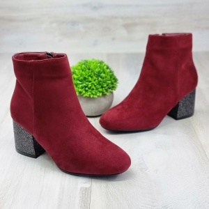 Botine Cu Toc Gros Dama Visinii Aasimah - Img 6