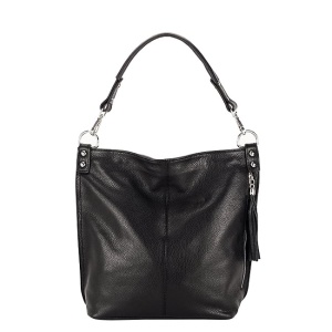 Geanta din piele naturala neagra Suzana 123