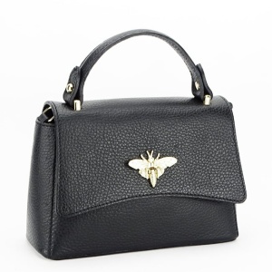 Geanta neagra mica din piele naturala 1523 120