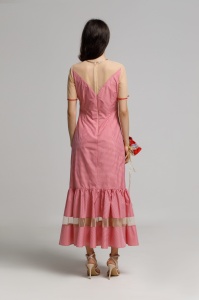 IVY dress with red checkered ruffles - Img 5