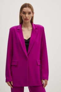 Joseph Ribkoff sacou culoarea violet, un singur rand de nasturi, neted, 231064F24