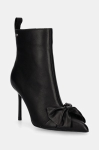 Karl Lagerfeld cizme de piele SARABANDE femei, culoarea negru, cu toc cui, KL30944