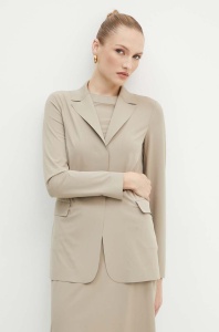 Max Mara Leisure sacou culoarea bej, un singur rand de nasturi, neted, 2426916017600