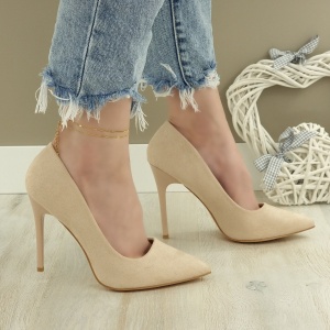 Pantofi Stiletto Dama Roz Cu Toc Alima - Img 5