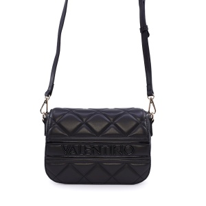 Poșetă crossbody femei Valentino Ada neagră cu aspect matlasat 1958poss51o09n
