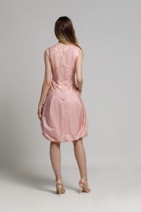 Rochie TARA roz cu broderie - Img 4