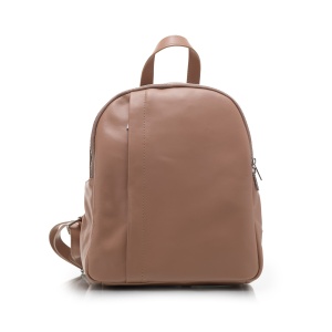 Rucsac damă din piele naturală,Leofex- 4021 Cappuccino box