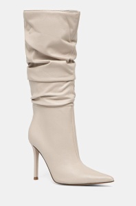 Steve Madden cizme Schmooze femei, culoarea bej, cu toc cui, SM11003453