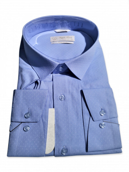 Camasa bleu slim fit Leopoldo marimi mari