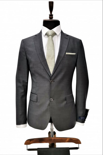 Costum barbati slim fit Noah gri