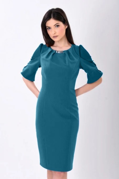 Rochie albastru turcoaz Christine