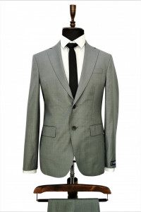 Costum gri deschis slim fit