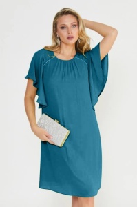 Rochie voal turcoaz