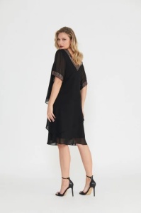 Rochie neagra din voal Mia - Img 4