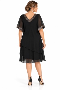 Rochie neagra din voal Mia - Img 4
