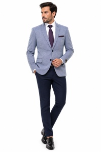 Sacou slim fit Bradley bleu - Img 2