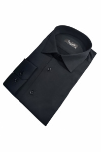 Camasa neagra slim fit