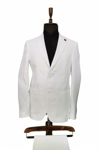 Costum barbati de in slim fit Walter alb