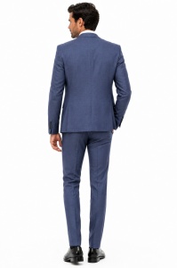 Costum barbati slim fit bleumarin Dennis - Img 5
