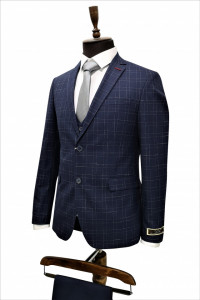 Costum bleumarin slim fit