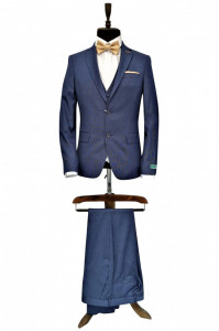Costum slim fit bleumarin