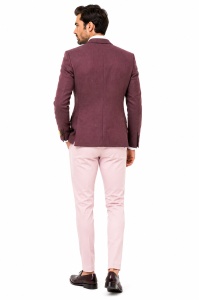 Sacou slim fit Bradley roz - Img 4