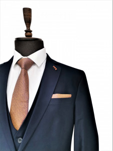 Costum bleumarin slim fit