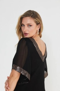 Rochie neagra din voal Mia - Img 5