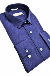 camasa slim fit bleumarin