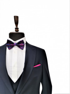 Costum slim fit bleumarin