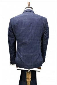 Costum bleumarin slim fit