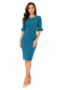 Rochie albastru turcoaz Christine