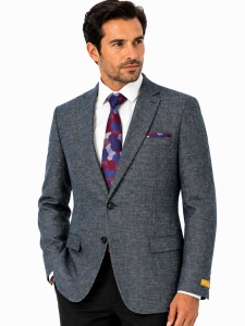 Sacou clasic talia 2 Roland gri-bleu