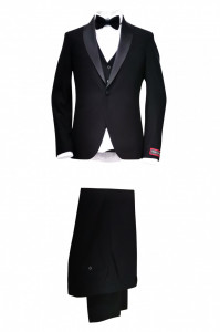 Smoking negru slim fit