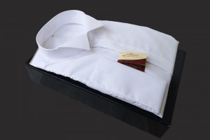 Camasa alba papion butoni