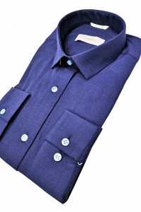 camasa slim fit bleumarin
