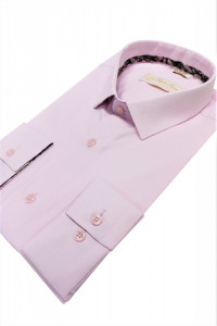 camasa slim fit roz