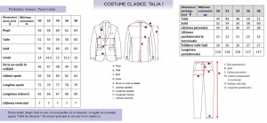 Costum barbati clasic, talia 1 Christian bleumarin - Img 6