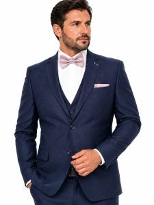 Costum barbati slim fit marimi mari Dennis bleumarin