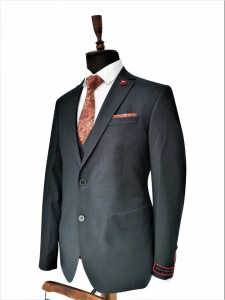 Costum gri slim fit 