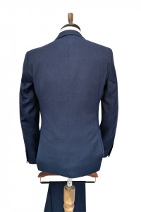 Costum slim fit bleumarin