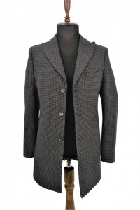 Palton slim fit gri Seth - Img 2